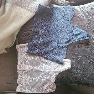 ⭐️NWT⭐️ Beautiful Sexy Victoria Secret Lace High Waist Thong (2 pairs)